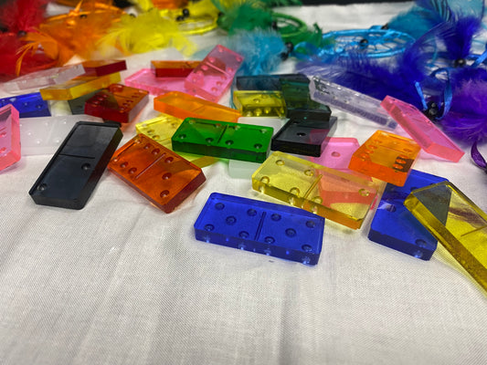 Transparent Custom Domino Set