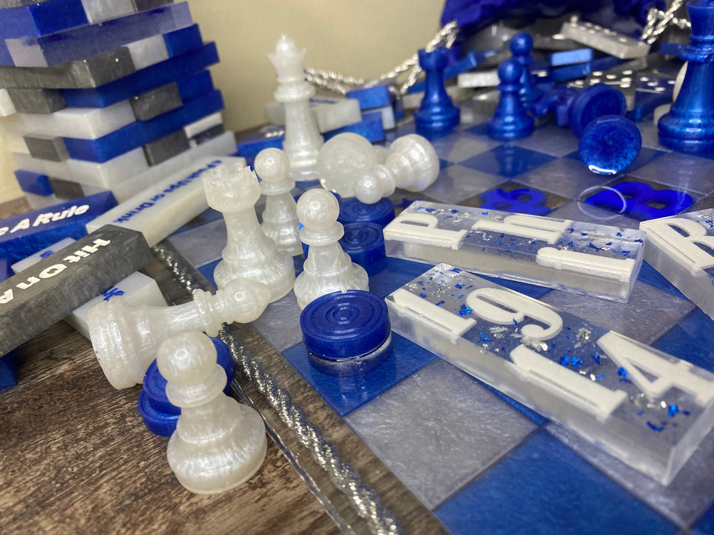 Personalized Chess - Checkers Set