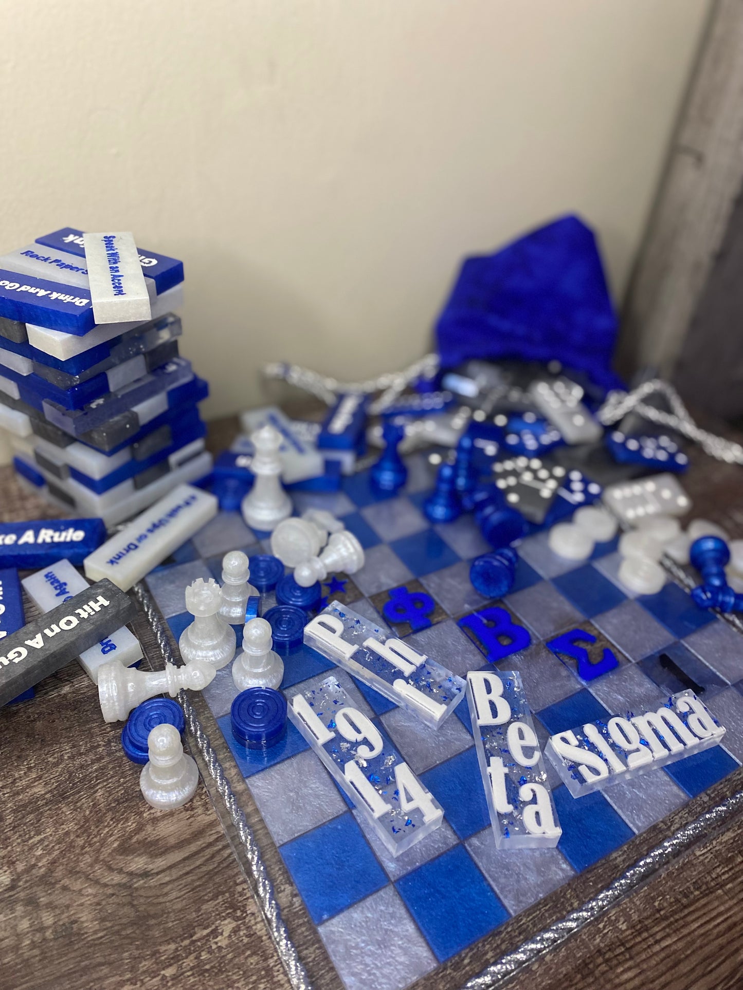 Gaming Bundle- Domino-Jenga-Chess/Checkers