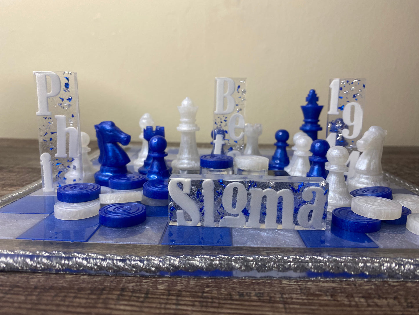 Personalized Chess - Checkers Set